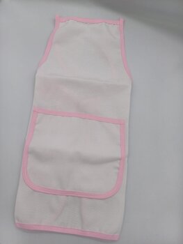 Avental Infatil 40cm x 60cm Mabber Com Viés Azul, Branco ou Rosa