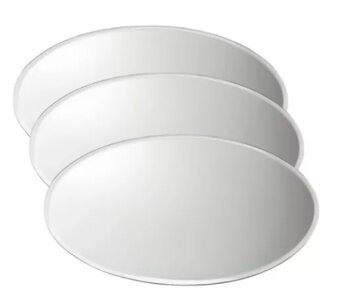 Base Acrílica Oval 14 x 8cm Com 3 Unidades