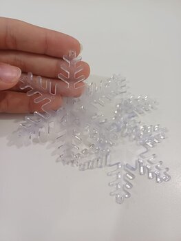 Base Acrílica Formato Estrela 8cm Com Com 4 Unidades