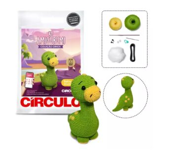 Kit Amigurumi Coleção Dinos Circulo