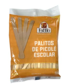 Palito De Picolé Comum Com 100 Unidades