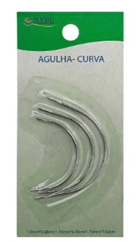 Kit Com 3  Agulhas Curva de Mão  NYBC