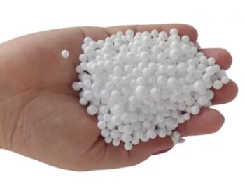 Pérolas De Isopor Grande Cor Branca 5 Litros