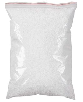 Pérolas De Isopor Grande Cor Branca 5 Litros