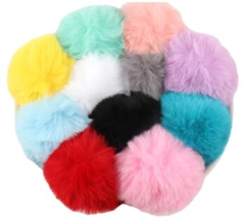 PomPom De Pelúcia De 8cm, 7cm e 5cm vária cores