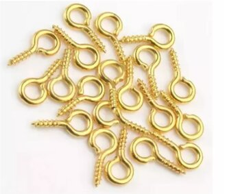 Mini Pitão 4mm x 8mm e 5mm x 10mm Prata e Dourado