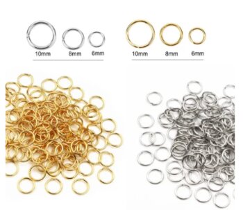Argolinhas Em metal Para Bijuterias e Chaveiros