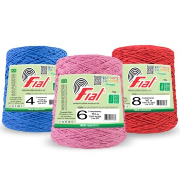 Barbante Fial cores numero 6  751m