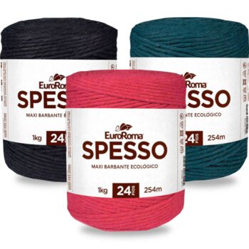 Barbante Spesso Euroroma Linha 24 fios 254metros macramê