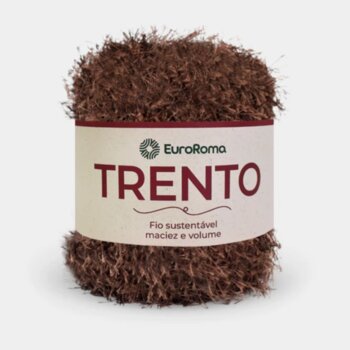 Barbante Euroroma Trento 200g (linha de pêlinhos para crochê)