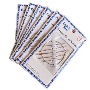 Kit 7 agulhas Agulha Costura com agulha curva