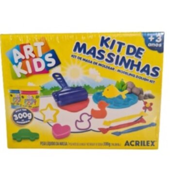Kit de Massinhas Acrilex 300g de massinha