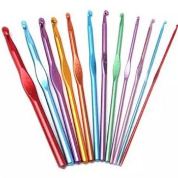 Agulha Croche em Aluminio - 2mm à 8mm